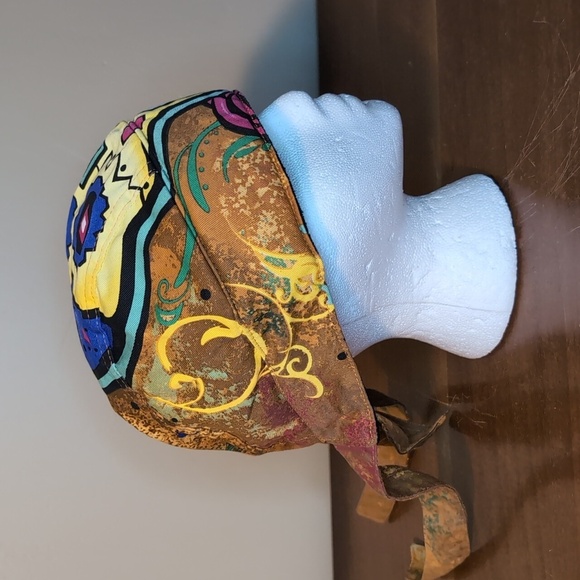 Colorful Skull Print Scarf - Picture 4 of 8